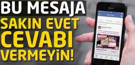 Cep Telefonlarına Gelen Dolandırıcı Mesajı